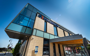 Exterior of FirstOntario Performing Arts Centre on Sunny Day