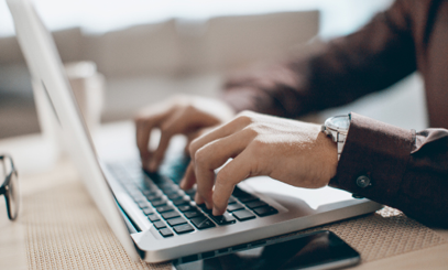 Person on Computer Contacting FirstOntario