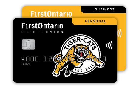 FirstOntario Personal and Business Tiger Cats Debit Cards