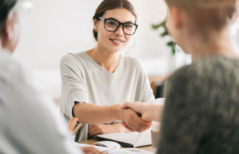 Member Consultant Shaking Hands with Members