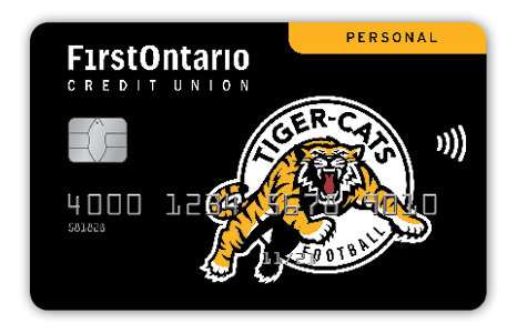 FirstOntario Personal Tiger Cats Debit Card