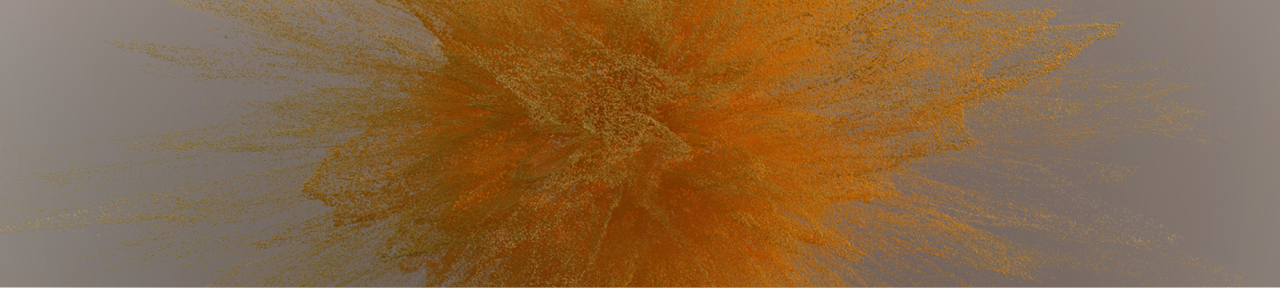 Orange Powder Explosion