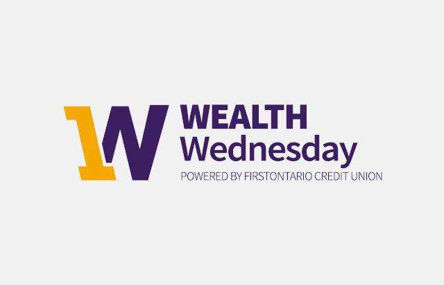 Wealth Wednesday Powered by FirstOntario Credit Union logo