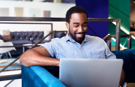 Person Setting Up Payment Stream on Computer