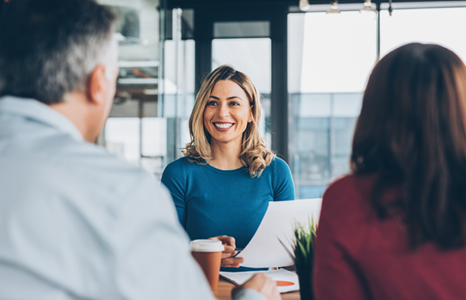 People Speaking with Account Manager about Finances