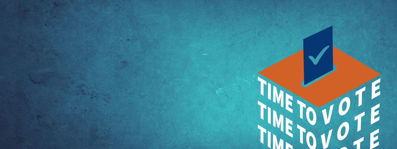 Orange vote now ballot box