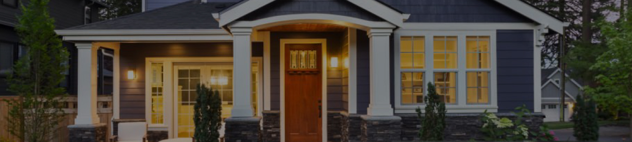 Exterior of suburban home