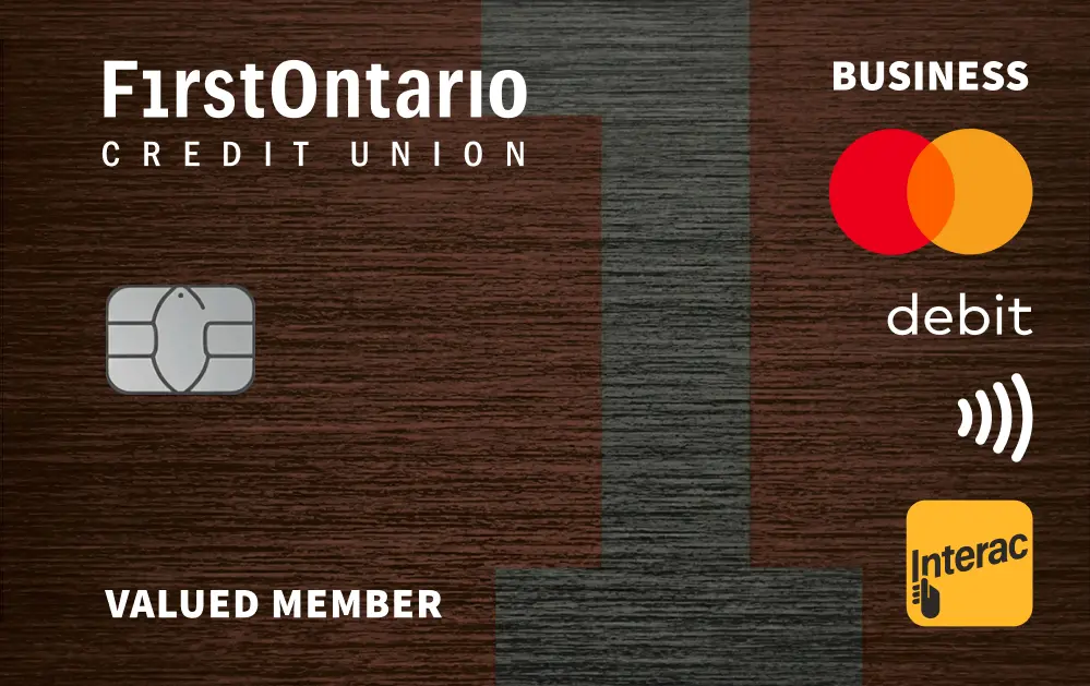 FirstOntario Business Debit Mastercard