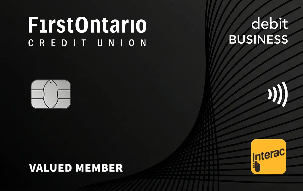 FirstOntario Interac Flash Business Debit Card